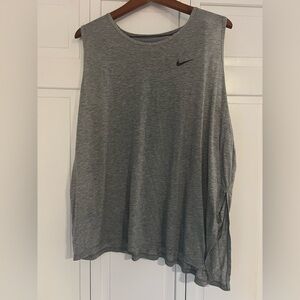 Women’s Nike Dri Fit Plus Size Grey Athletic Tank Size 2X